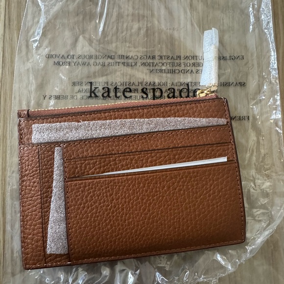 Kate Spade Leather Cardholder with Spade Logo ♠️ - Picture 3 of 3
